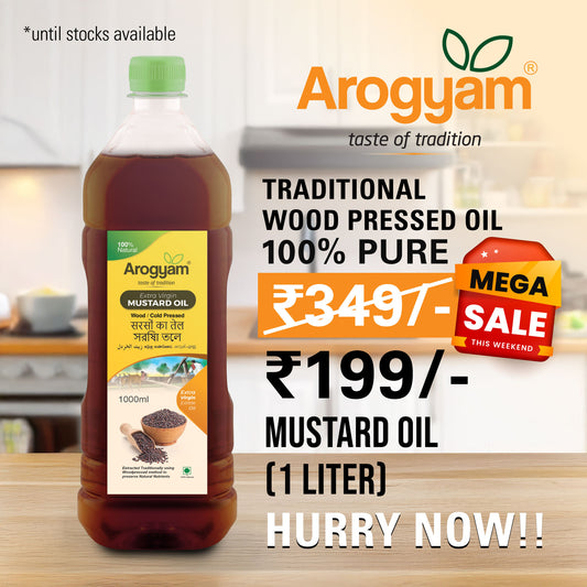 Arogyam Wood Pressed Mustard Oil